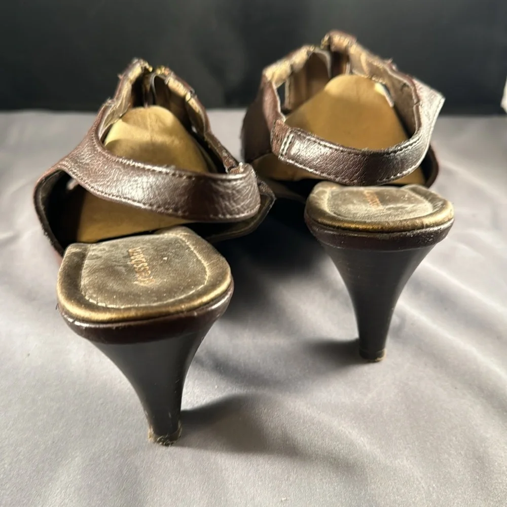 Dress barn Miranda strappy sandal with zip detail1, 2.5” heel - Picture 3 of 5